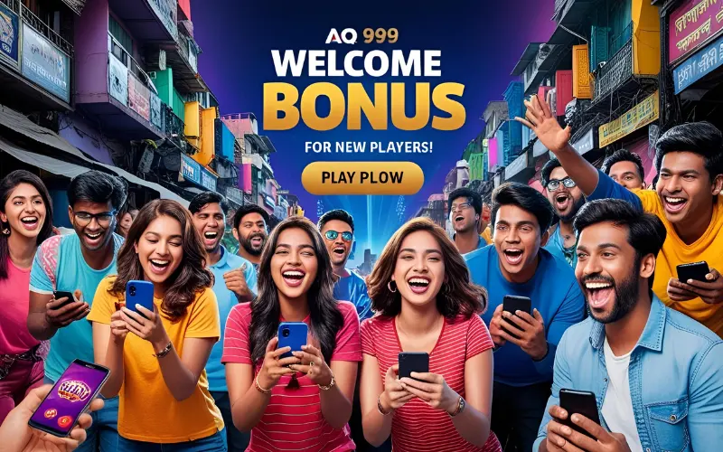 AQ999 daily bonus promo showing calendar and rewards in Bangladesh
