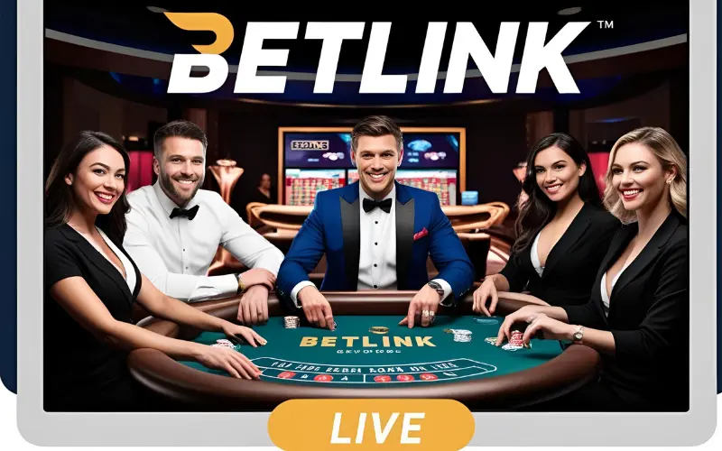 Betlink live dealer games interface with players engaging in real-time gameplay.