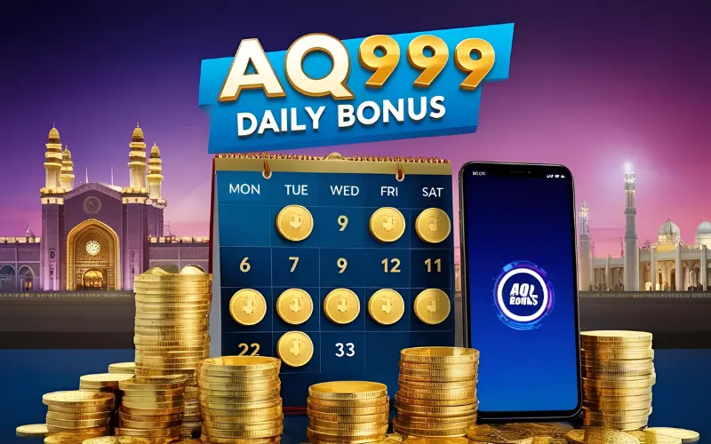 AQ999-daily-bonus-promo AQ999 daily bonus promo showing calendar and rewards in Bangladesh