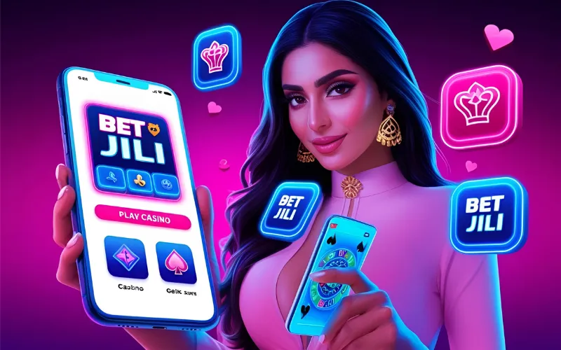 Bet Jili Mobile Play girl playing Bet Jili games on mobile phone