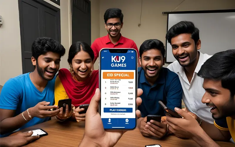 Group in Dhaka playing KU9, competing in a leaderboard event.