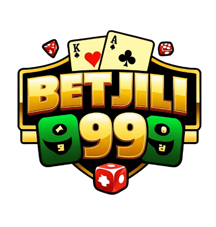 Playful BetJili9999 logo with gold and green colors, showing cards or dice, made for Bangladeshi gamers