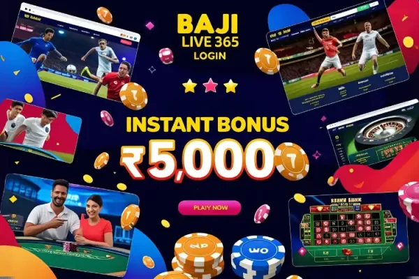 Login to Baji Live 365 and instantly unlock a ৳5,000 welcome bonus with top-tier betting features.