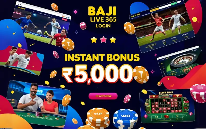 Login to Baji Live 365 and instantly unlock a ৳5,000 welcome bonus with top-tier betting features.