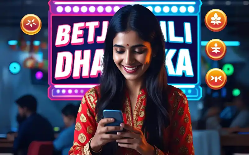 Girl playing BetJilli in Dhaka, Bangladesh