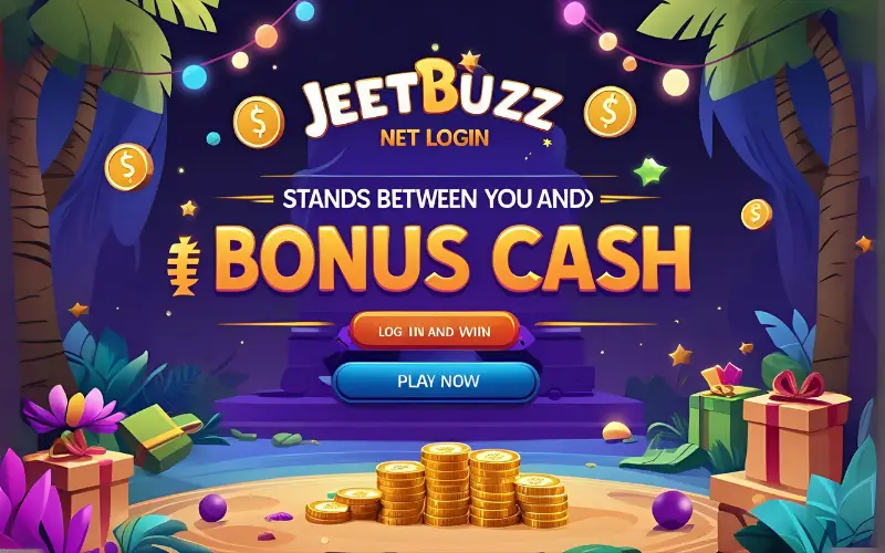 Screenshot of JeetBuzz net login page with a pop-up showing a ৳৫০০ welcome bonus.