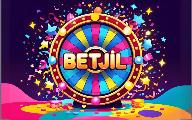 A player celebrating a big win on the Betjil casino game screen, with "Betjil" and “৳10 Lakh Jackpot” visibly shown on the slot interface.